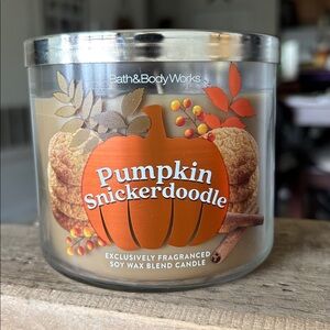 Pumpkin Snickerdoodle 3-Wick Bath & Body Works Candle